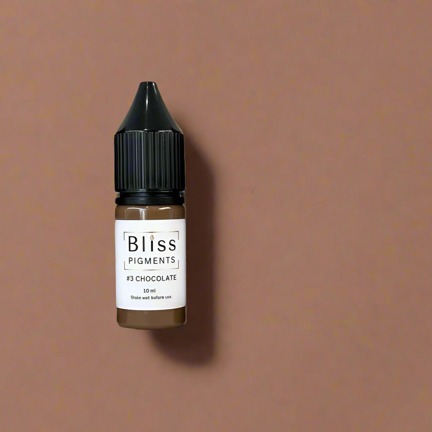 Bottle of #3 Chocolate color for permanent make up